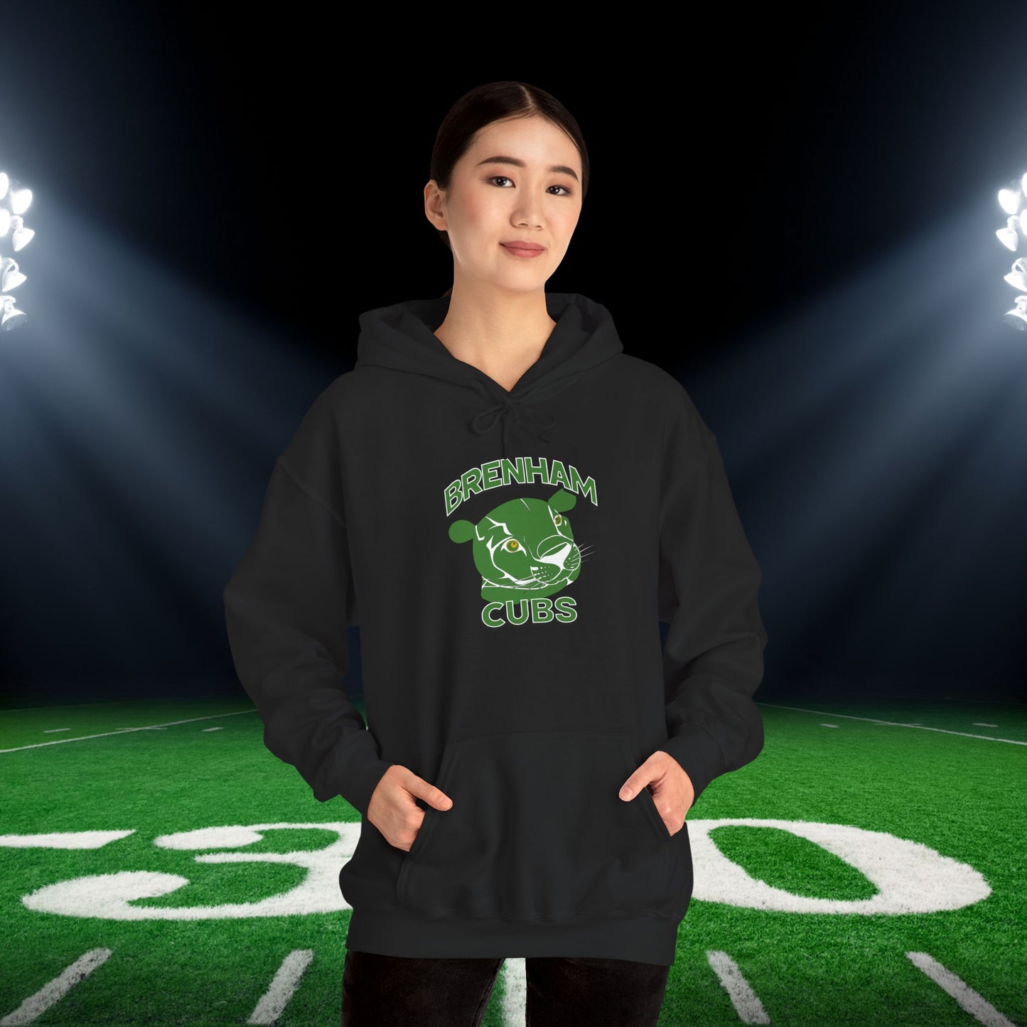 Brenham Cubs w/Mascot Adult Heavy Blend™ Hoodie