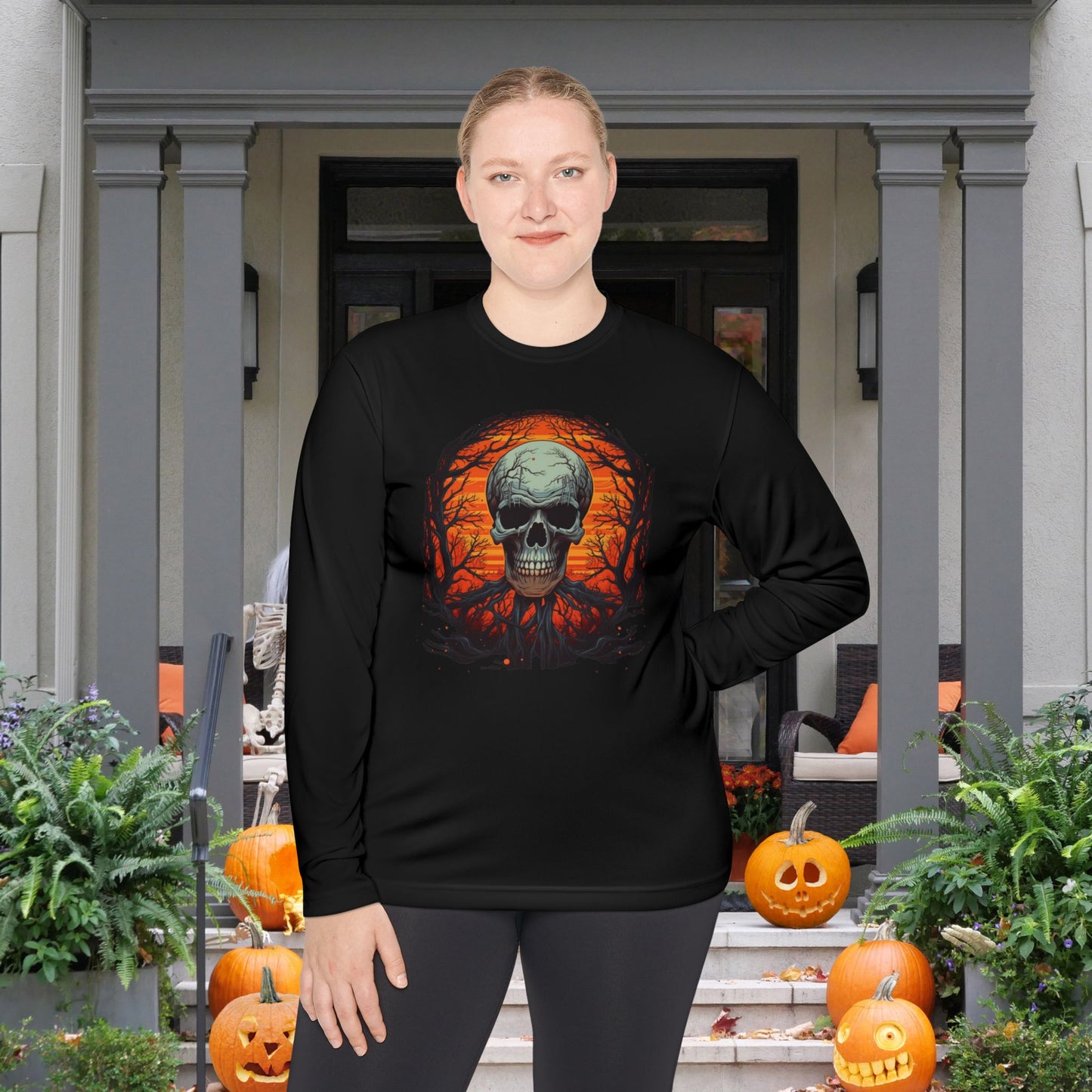 Creepy Boo's 3 Adult Long Sleeve Tee