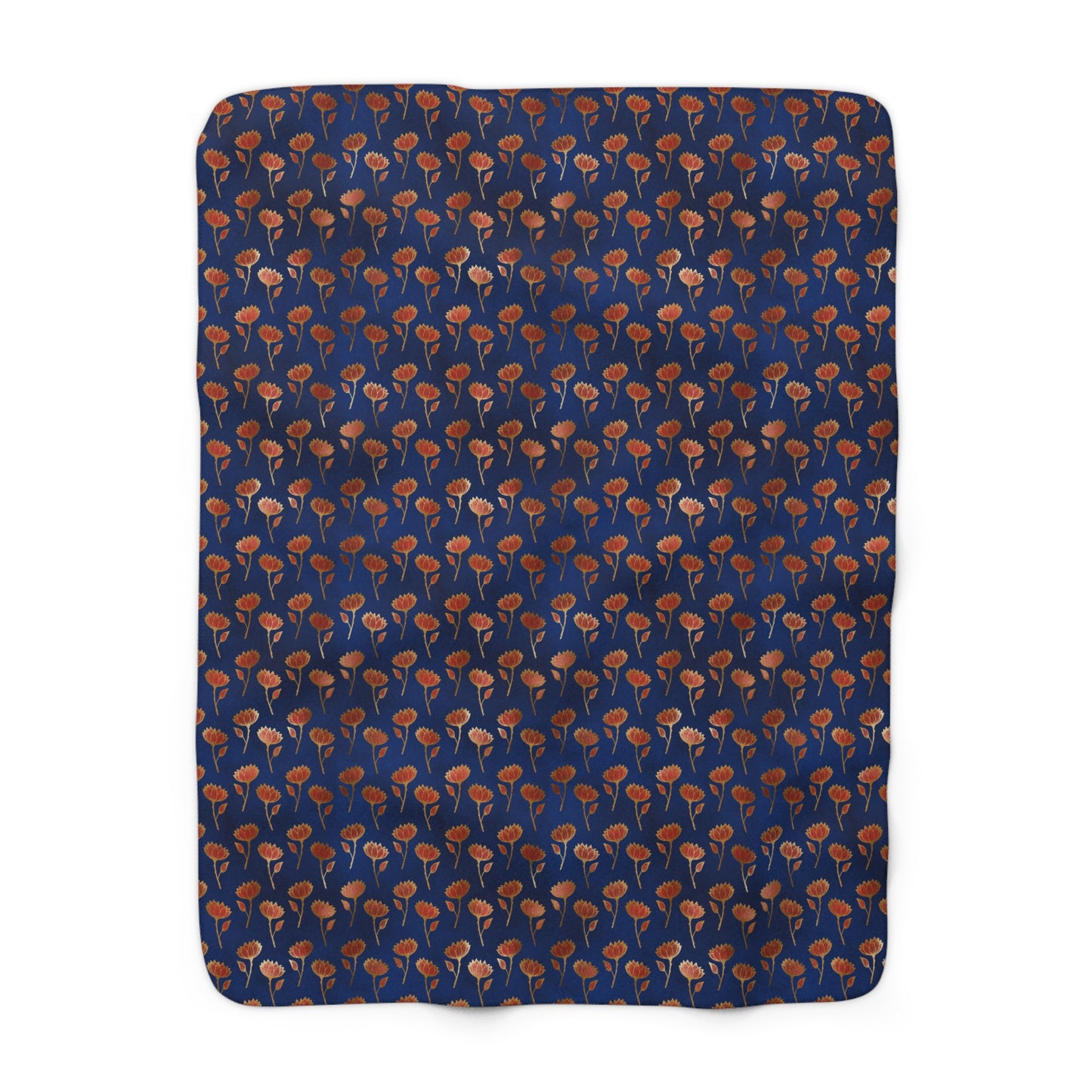 Crimson Luxe Petals Fleece Blanket
