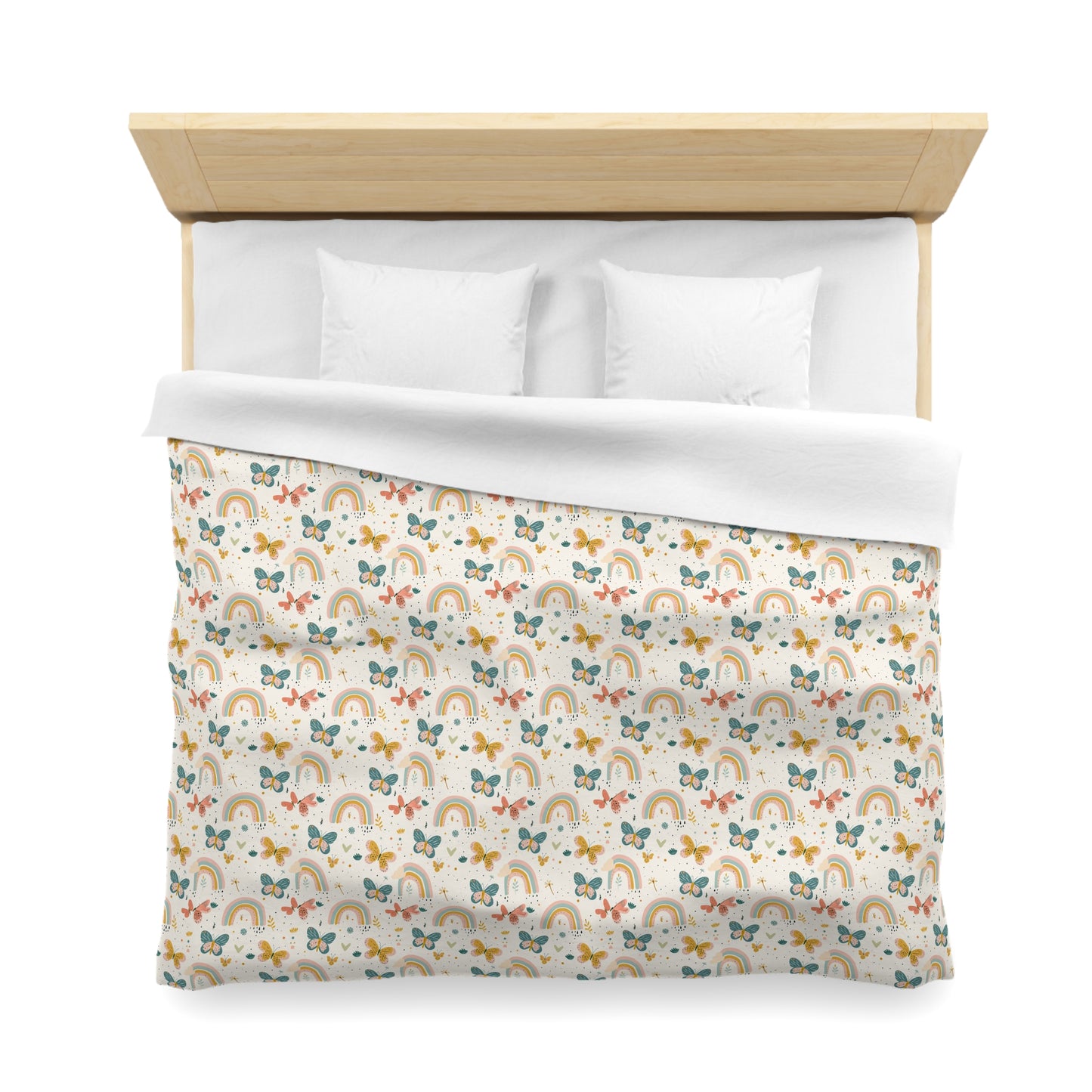 Whispering Wings & Rainbows Duvet Bedding Set