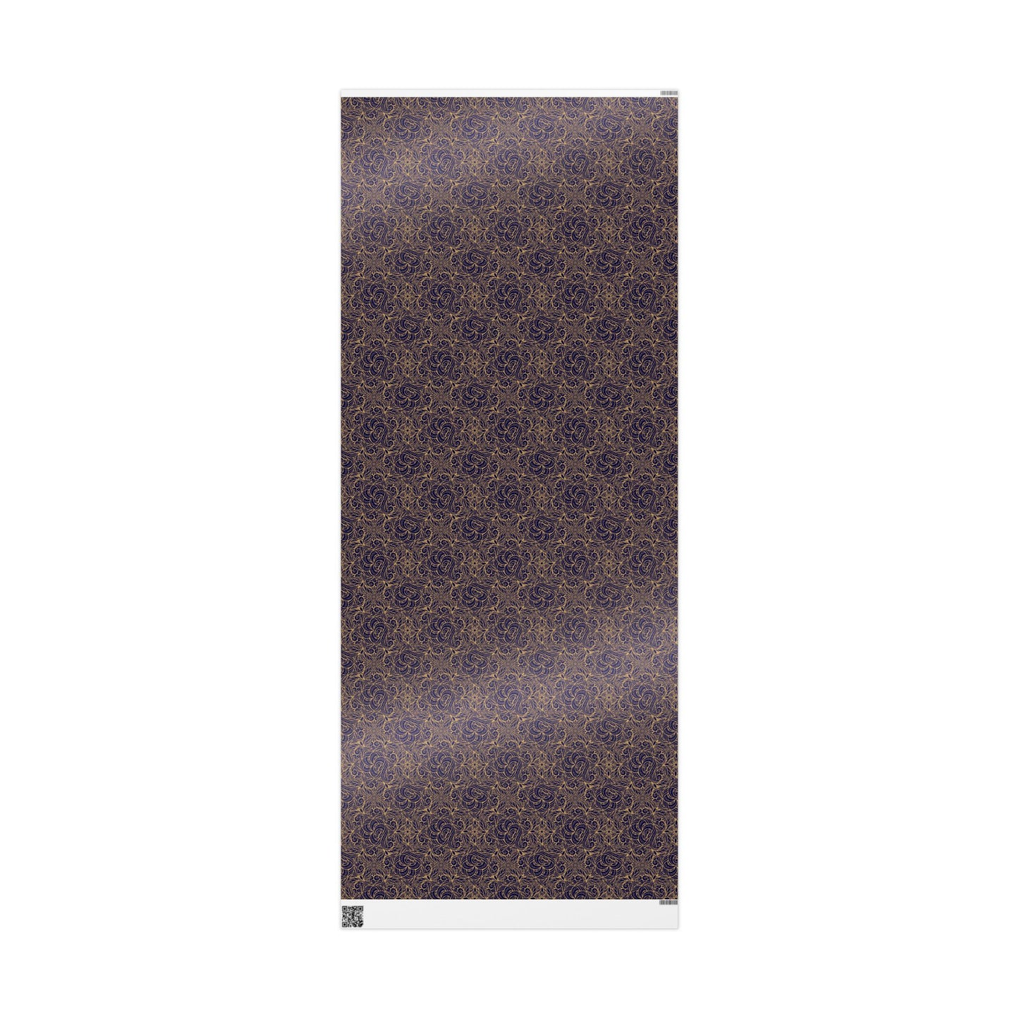 Golden Midnight Radiance Mandala Wrapping Paper