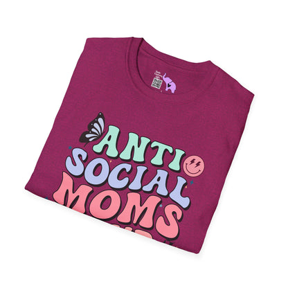 Antisocial Mom's Club Adult T-shirt