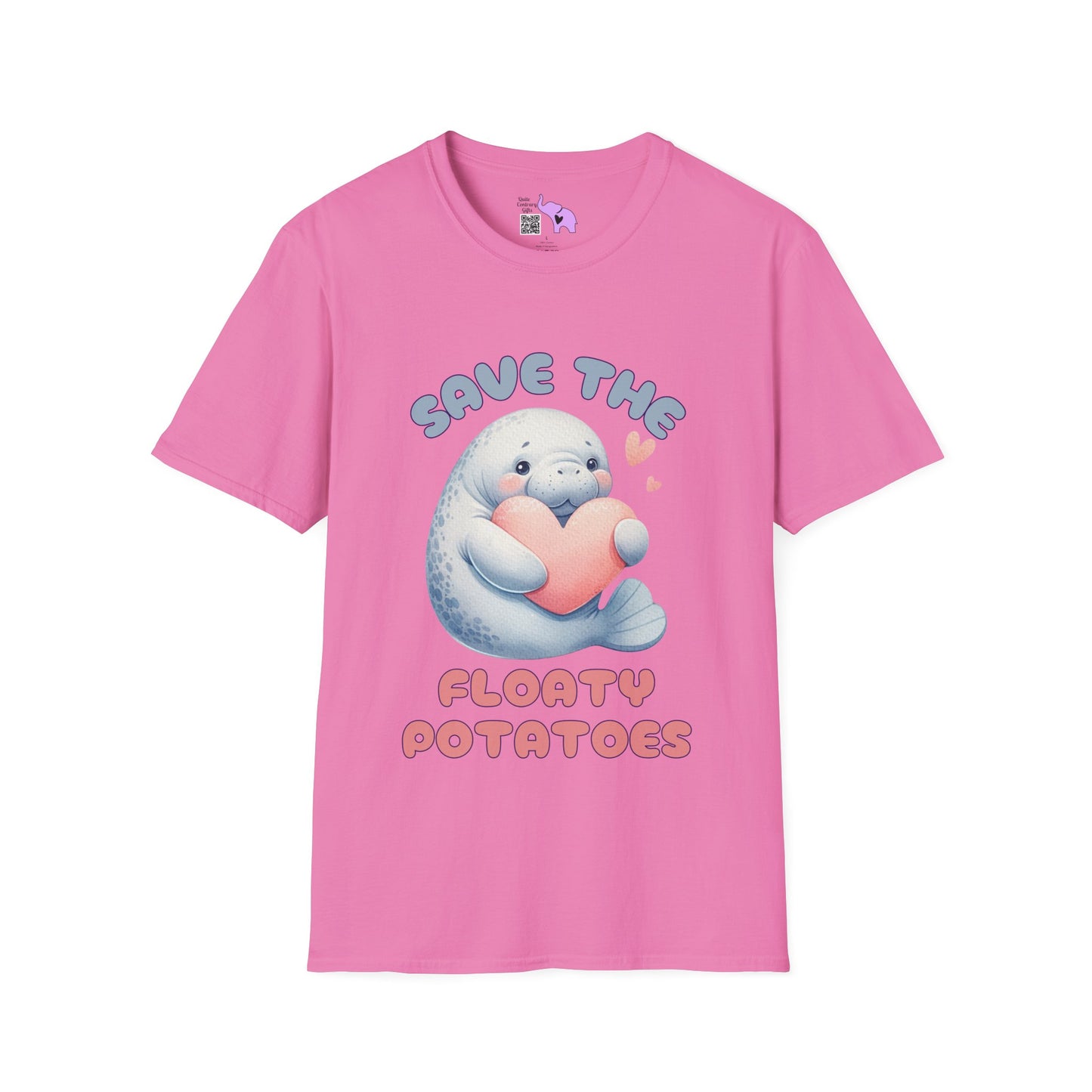 Save The Floaty Potatoes (Manatee) Adult T-shirt