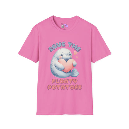 Save The Floaty Potatoes (Manatee) Adult T-shirt