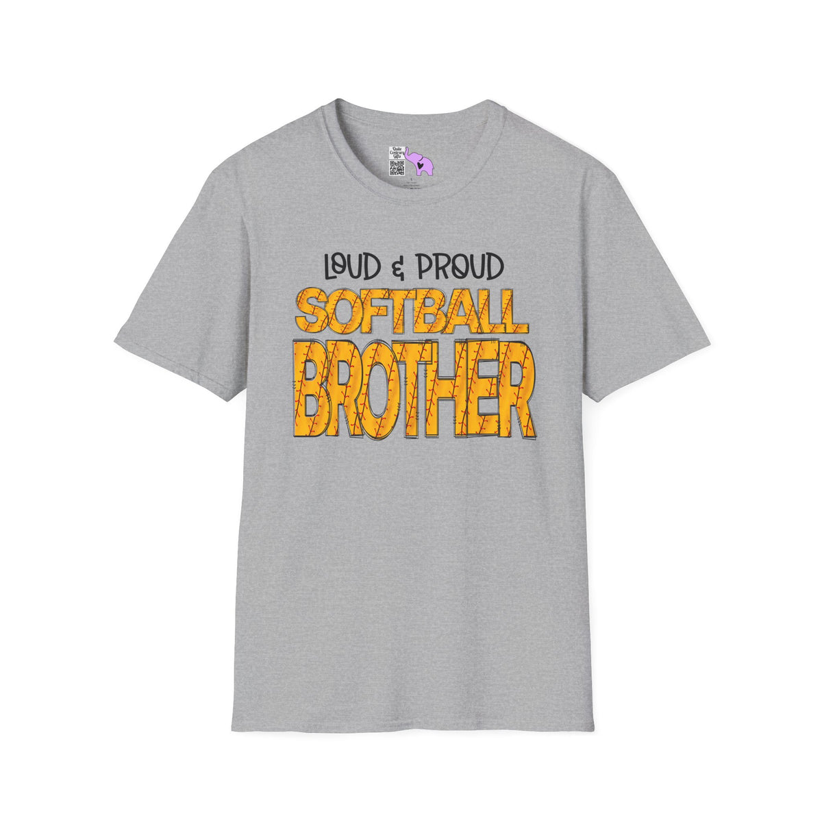 Loud & Proud Softball Brother Adult T-shirt