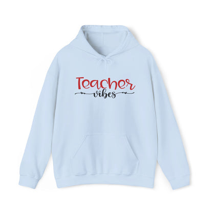 Teacher Vibes Heart Heavy Blend™ Hooded Sweatshirt