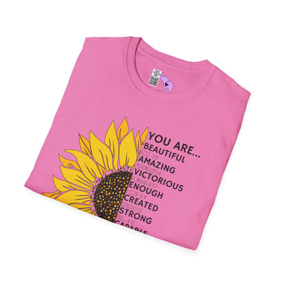 You Are... (Sunflower) Adult T-shirt