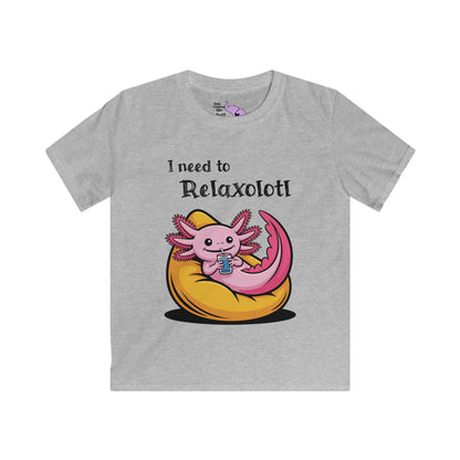 I Need to Relaxolotl Youth Softstyle Tee