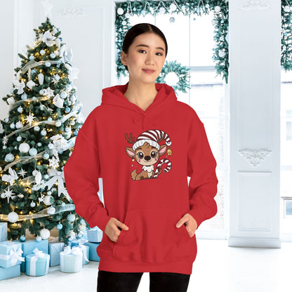 Santa's Little Deer Adult Heavy Blend™ Hoodie