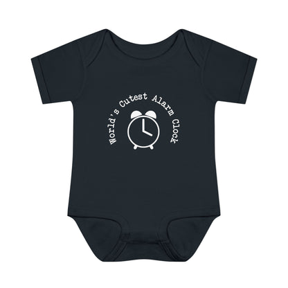 World's Cutest Alarm Clock Infant Onesie