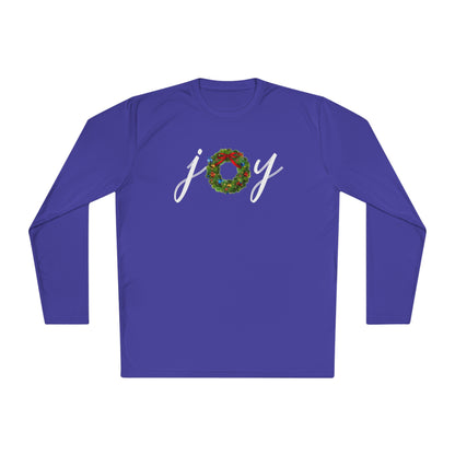 Joy w/Wreath Adult Long Sleeve Tee