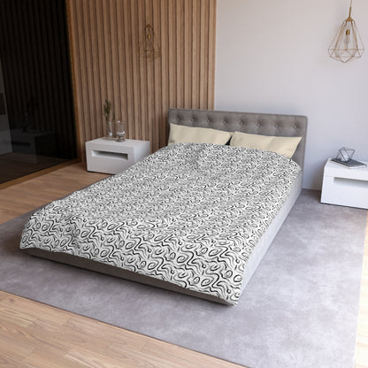 Grunge Scribbles Microfiber Duvet Cover