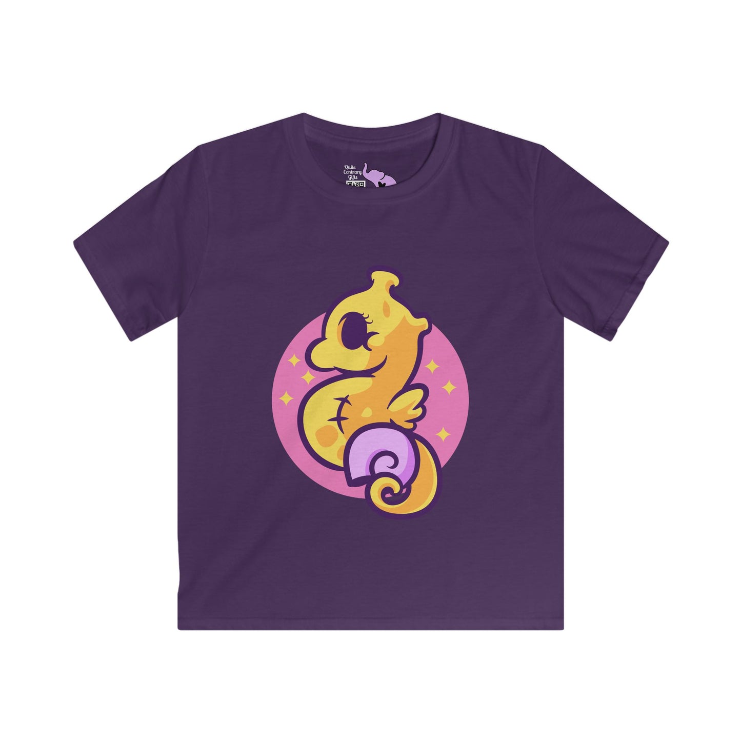 Cute Seahorse Kids Softstyle Tee