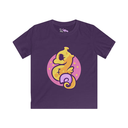 Cute Seahorse Kids Softstyle Tee