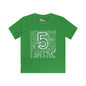 I Am Five Typography Youth Softstyle Tee