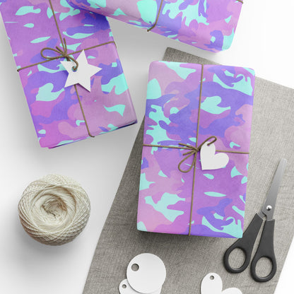 Lavender Mist Camo Wrapping Paper