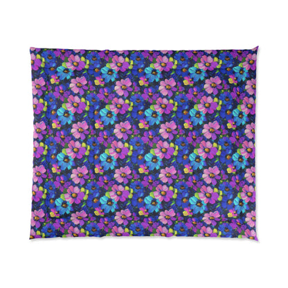 Watercolor Daisies Comforter