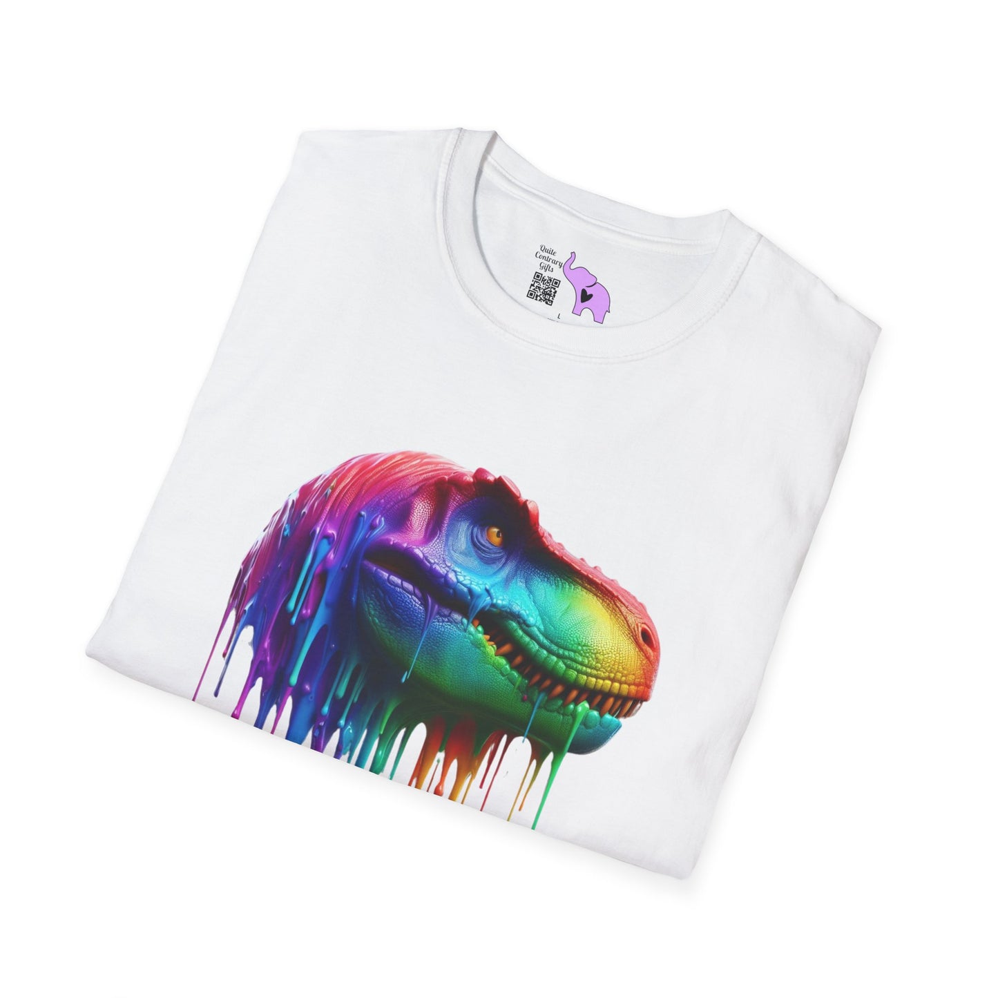 Colorful Dinosaur Adult T-shirt