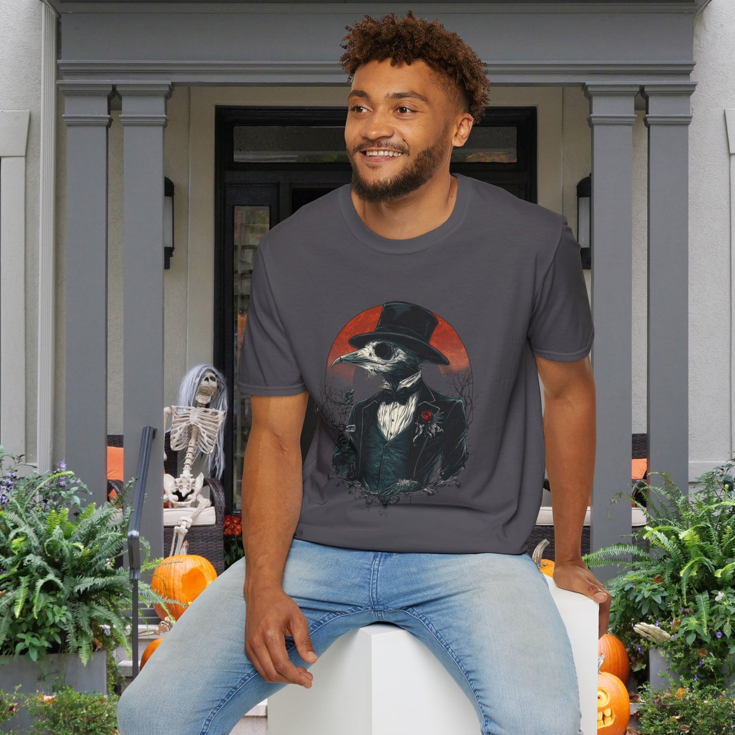 Halloween Scarecrow 3 Adult T-shirt