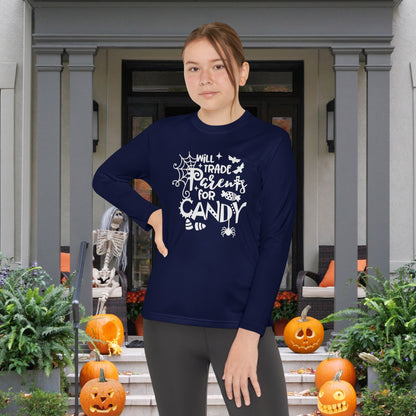 Will Trade Parents For Candy Youth Long Sleeve Tee