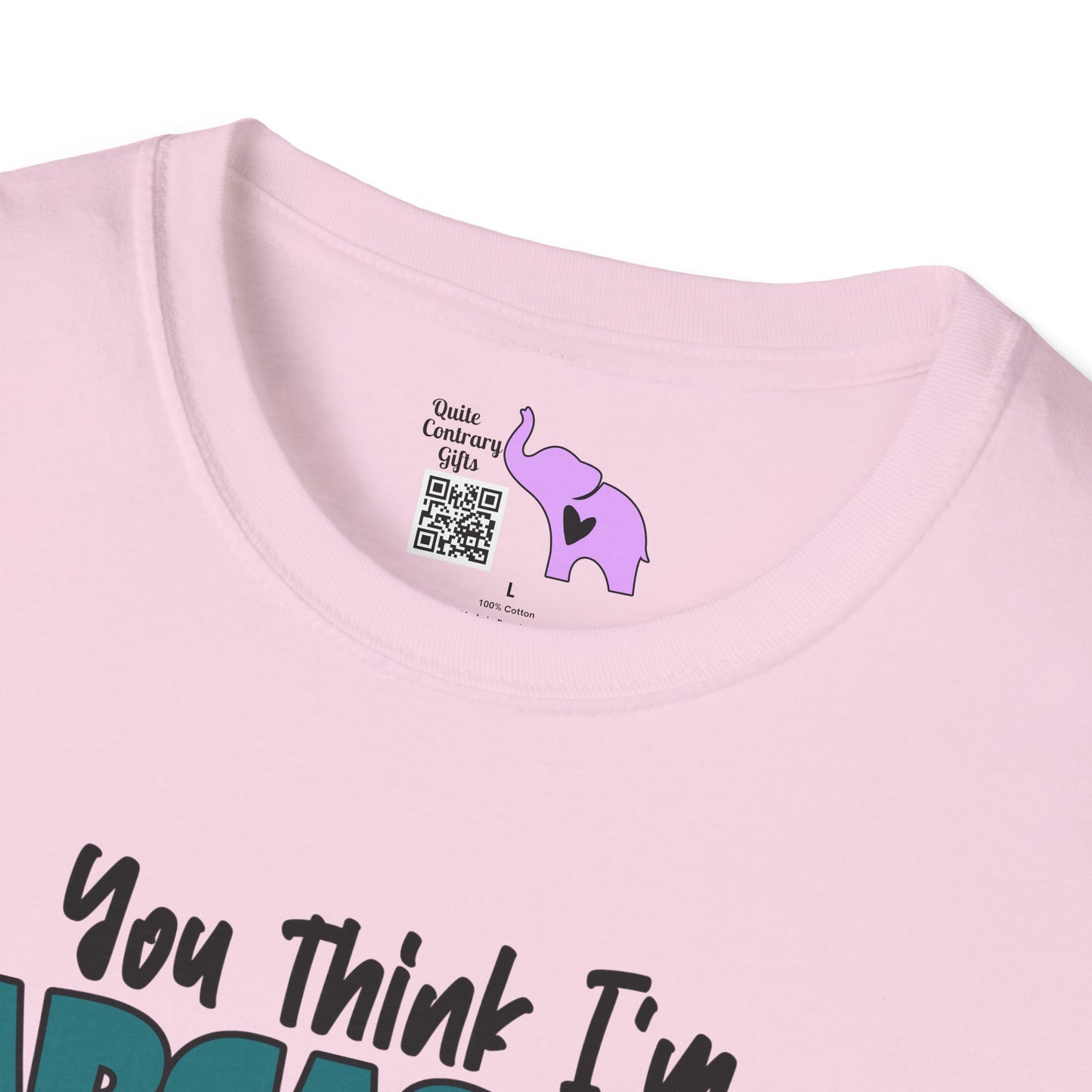 You Think I'm Sarcastic... Cute Cow Adult T-shirt