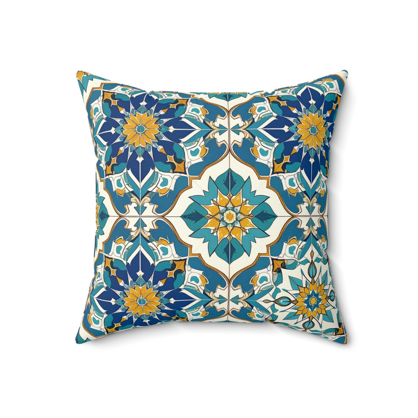 Mediterranean Lace Throw Pillow