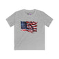 Distressed American Flag Youth Softstyle Tee