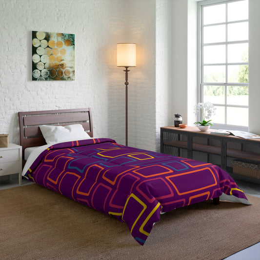 Purple Brick Wall Comforter