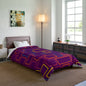 Purple Brick Wall Comforter