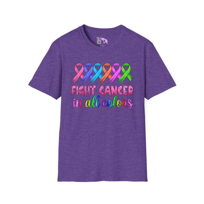 Fight Cancer in All Colors 4 Adult T-shirt