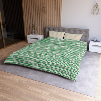 Moss Cairn Stripes Duvet Bedding Set