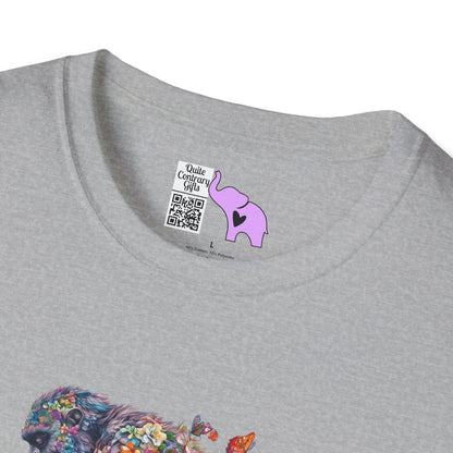 Flowers & Butterflies Bigfoot Adult T-shirt