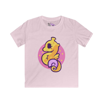 Cute Seahorse Kids Softstyle Tee