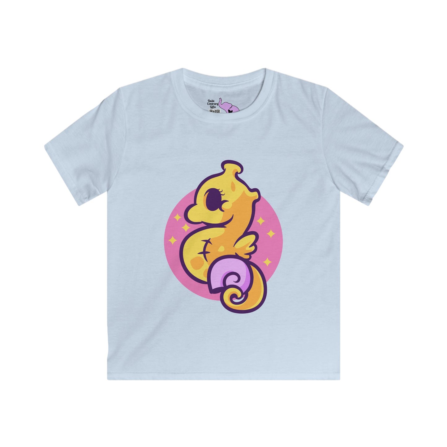 Cute Seahorse Kids Softstyle Tee