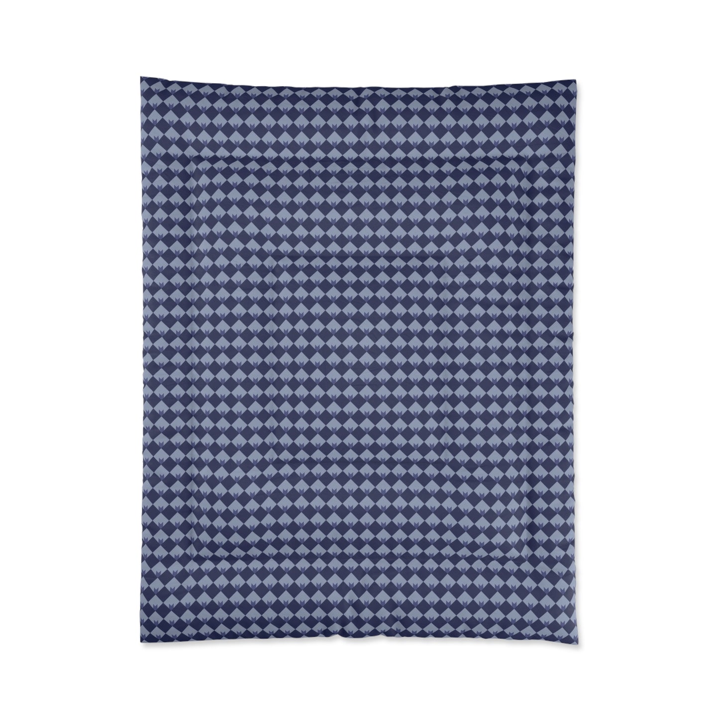 Diamond Bloom-Navy & Periwinkle Basic Bedding Set