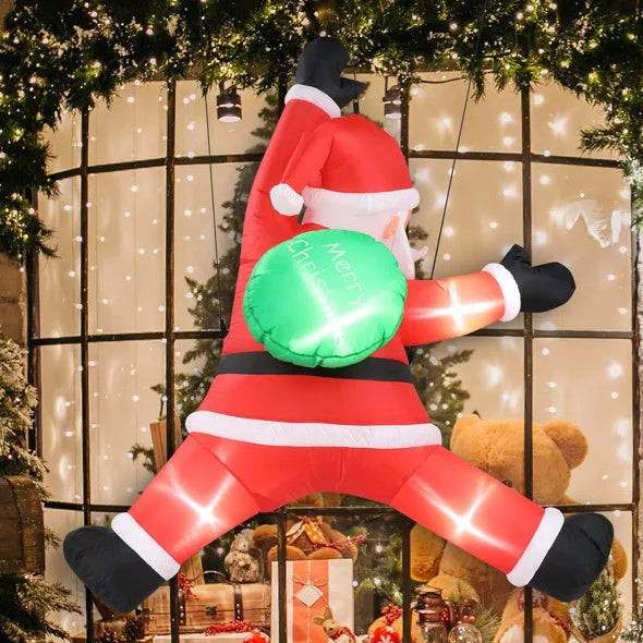 Santa’s Sneaky Climb LED Inflatable
