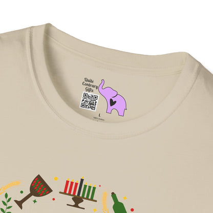 Happy Kwanzaa Wreath Adult T-shirt