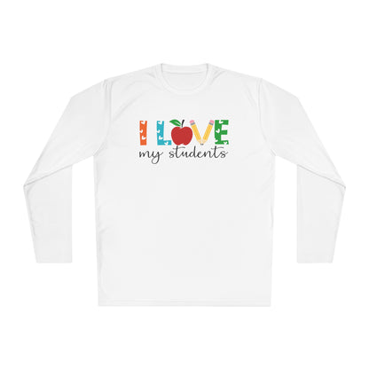 I Love My Students Adult Long Sleeve Tee