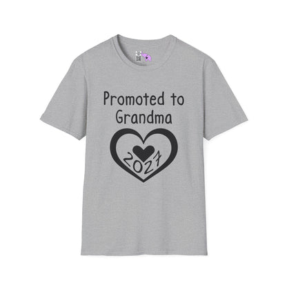 Promoted To Grandma 2027 Adult T-shirt
