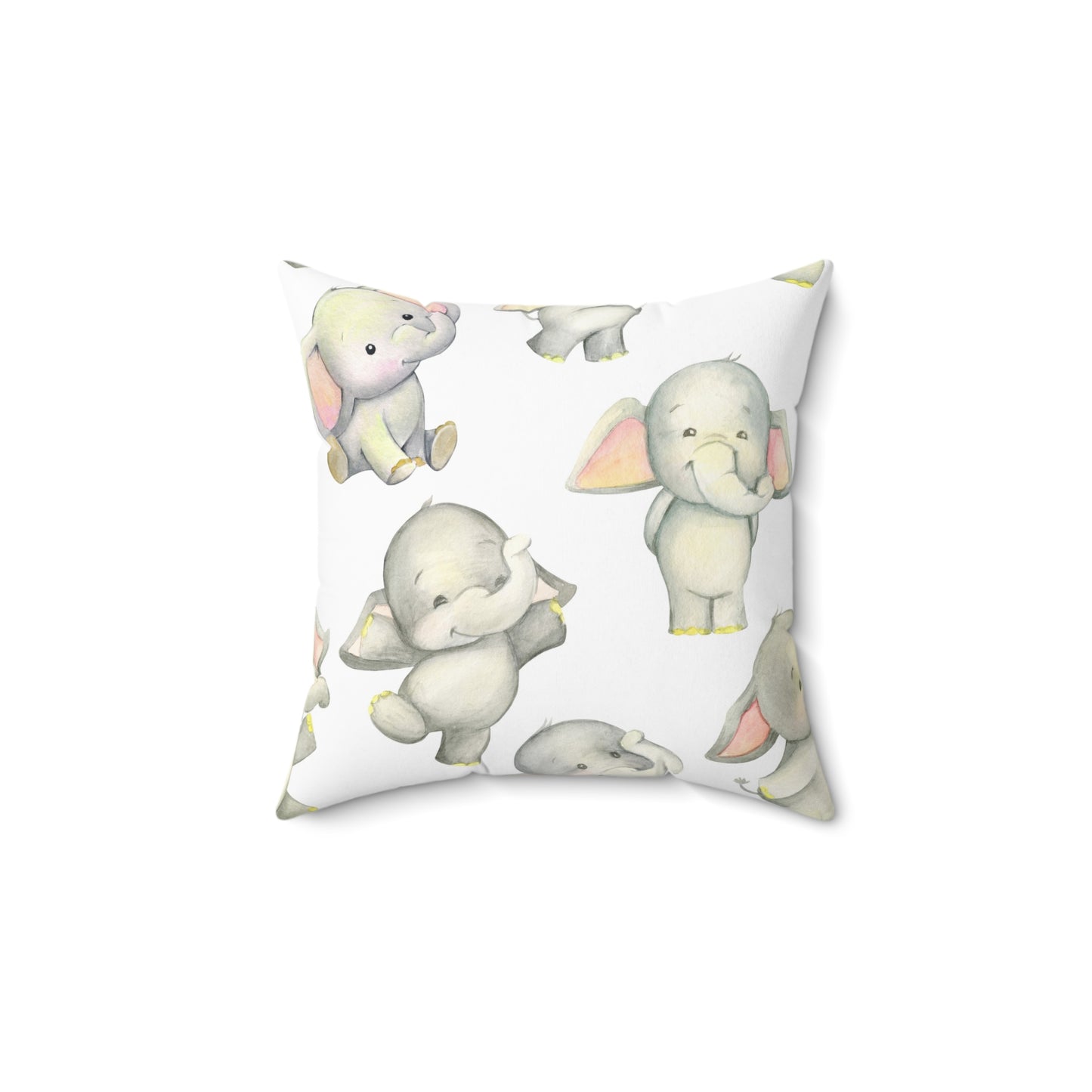 Dancing Elephants Throw Pillow