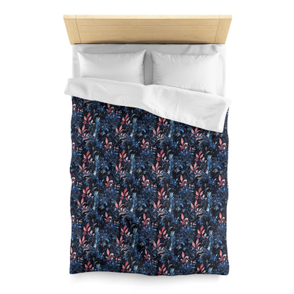 Dusky Floral Whispers Microfiber Duvet Cover