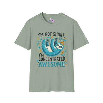 ""I'm Not Short I'm Concentrated Awesome (Sloth on Branch) Adult T-shirt