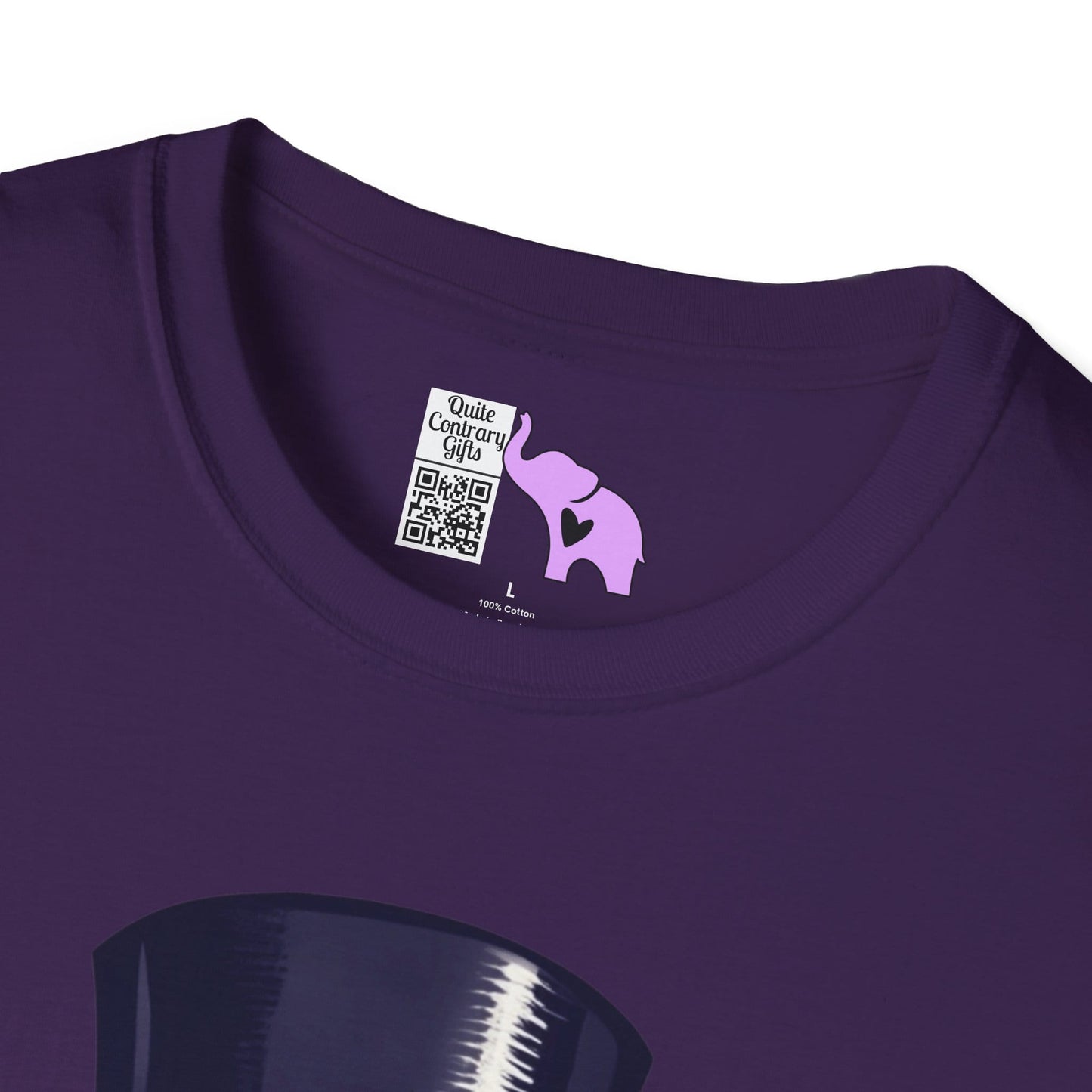 Top Hat & Mustache Skull Adult T-shirt