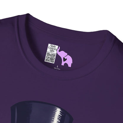 Top Hat & Mustache Skull Adult T-shirt