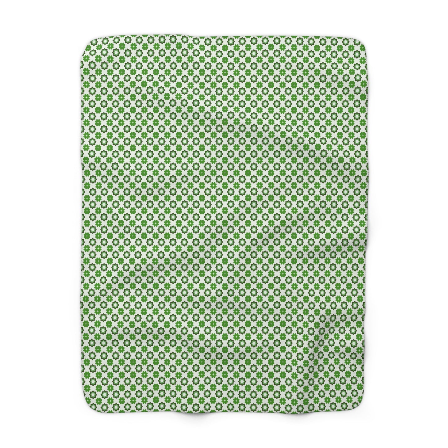 Emerald Star Garden Fleece Blanket