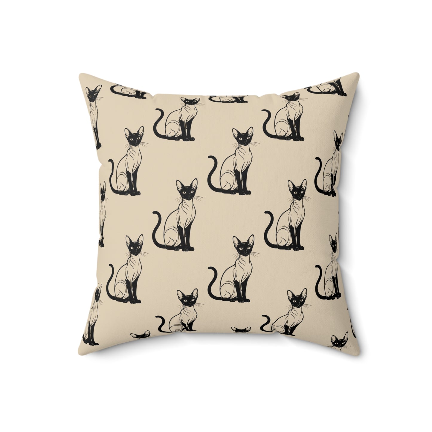 Siamese Charm – Sandy Dune Throw Pillow