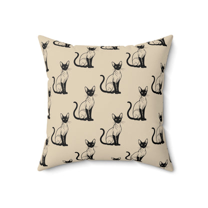 Siamese Charm – Sandy Dune Throw Pillow