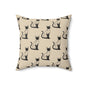 Siamese Charm – Sandy Dune Throw Pillow