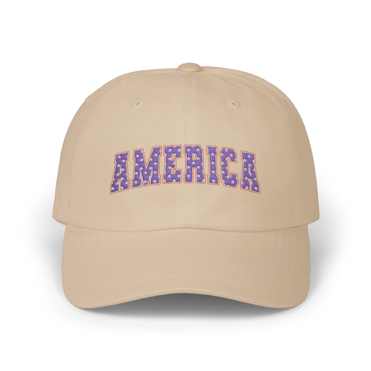 Starry America Embroidered Classic Dad Cap