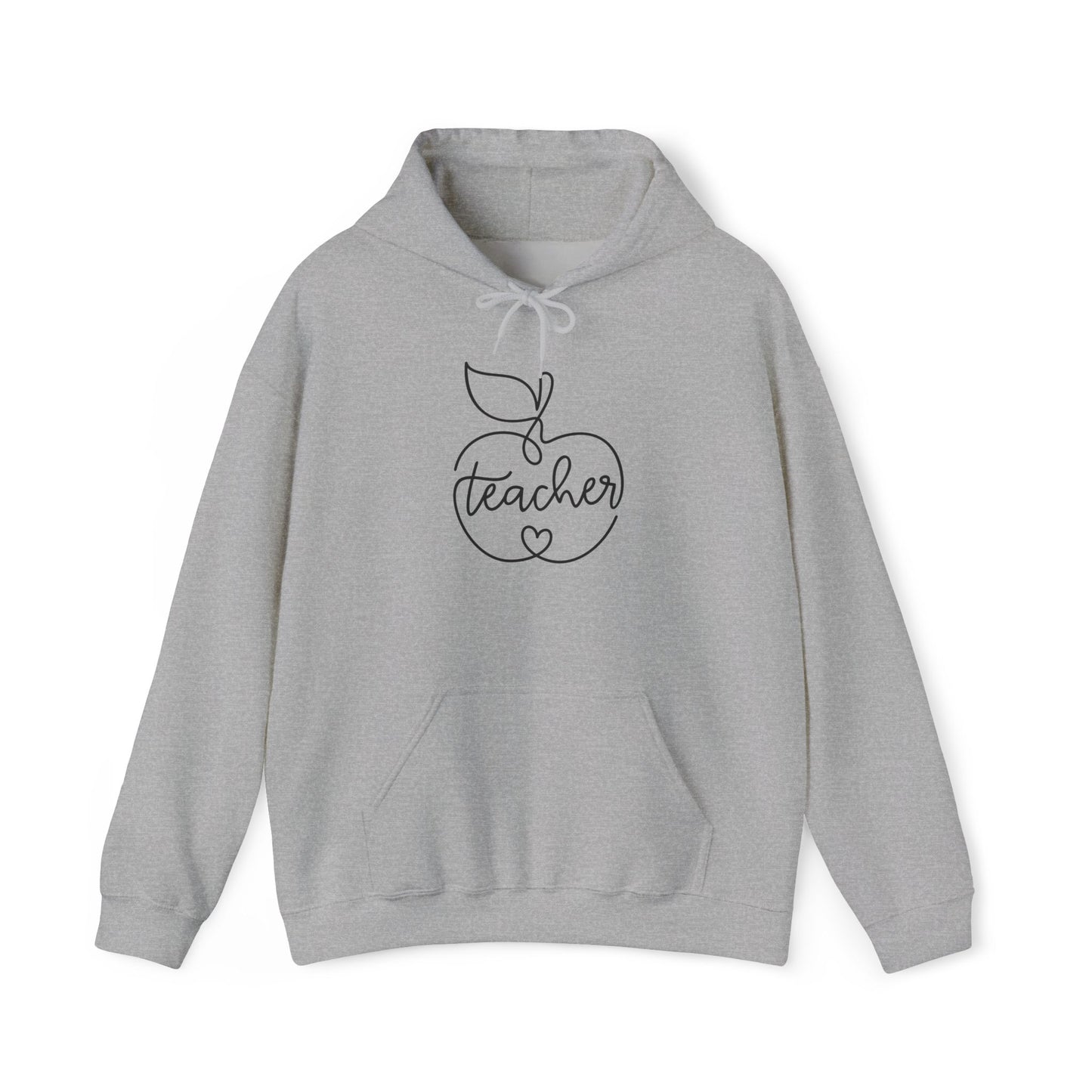 Teacher w/Apple Heavy Blend™ Hooded Sweatshirt